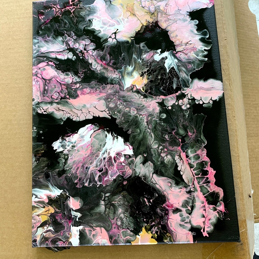 ORIGINAL ABSTRACT FLUID ACRYLIC PAINTING 🖼 - Picture 3 of 4